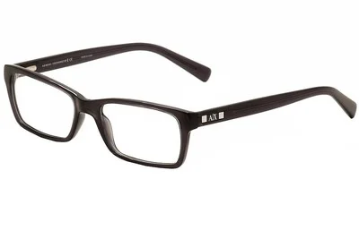 Armani Exchange Eyeglasses AX3007 3007 8005 Transparent Black Optical Frame 53mm