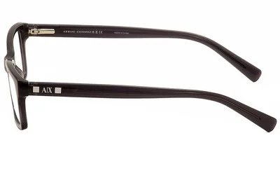 Armani Exchange Eyeglasses AX3007 3007 8005 Transparent Black Optical Frame 53mm 3