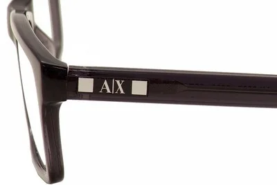 Armani Exchange Eyeglasses AX3007 3007 8005 Transparent Black Optical Frame 53mm 4