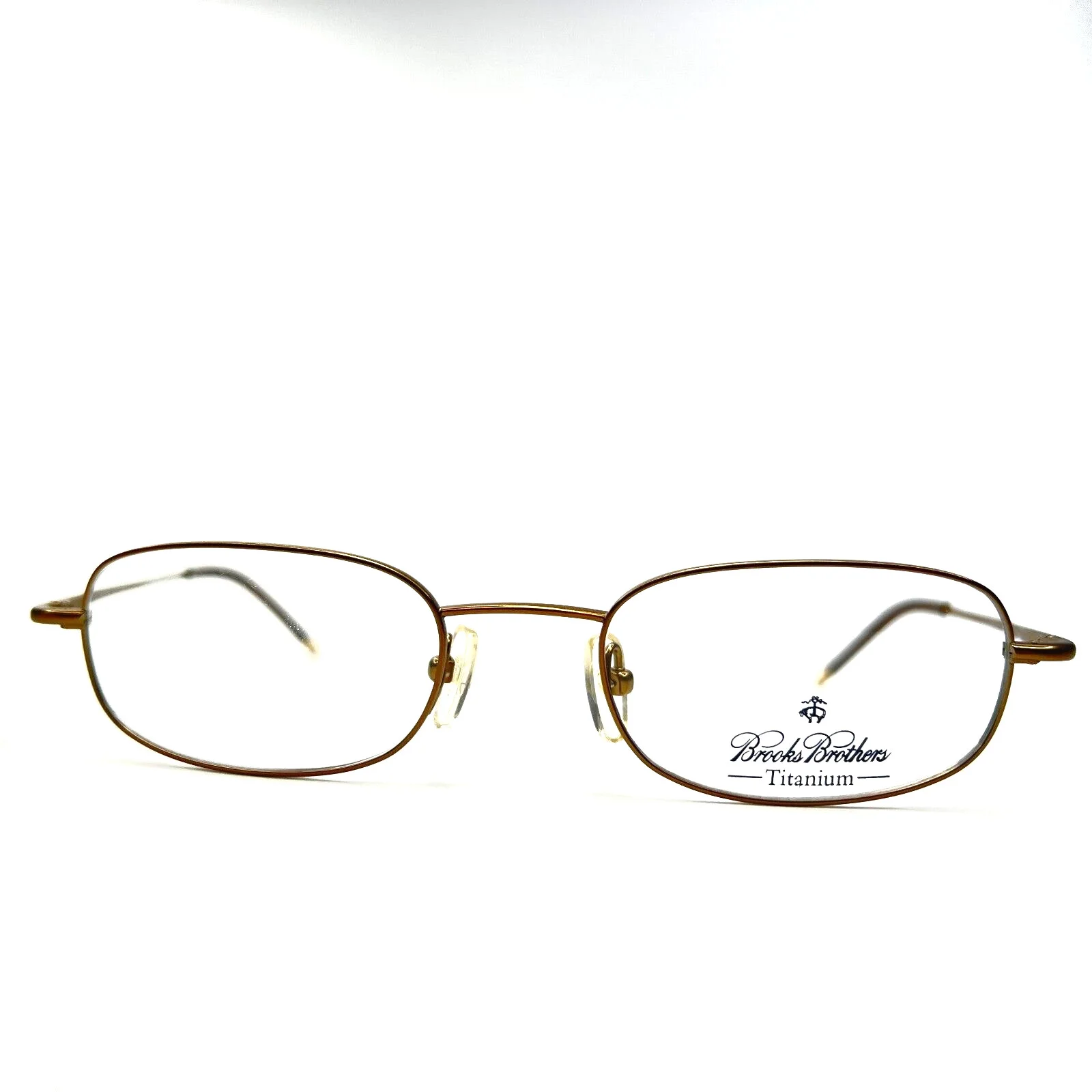 Brooks Brothers B.B.367 1223T Mens Eyeglasses brushed Gold Titanium 51-20-140