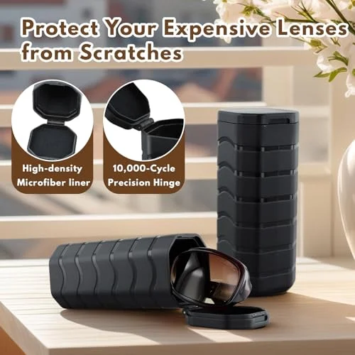 ClaspVital Tactical Hard Shell Sunglasses Case​, Military-Grade Crushproof & Water-Resistant Protective Case for Outdoor/Travel - Fits Ray-Ban, Oakley, Maui Jim & 200+ Premium Sunglasses 4