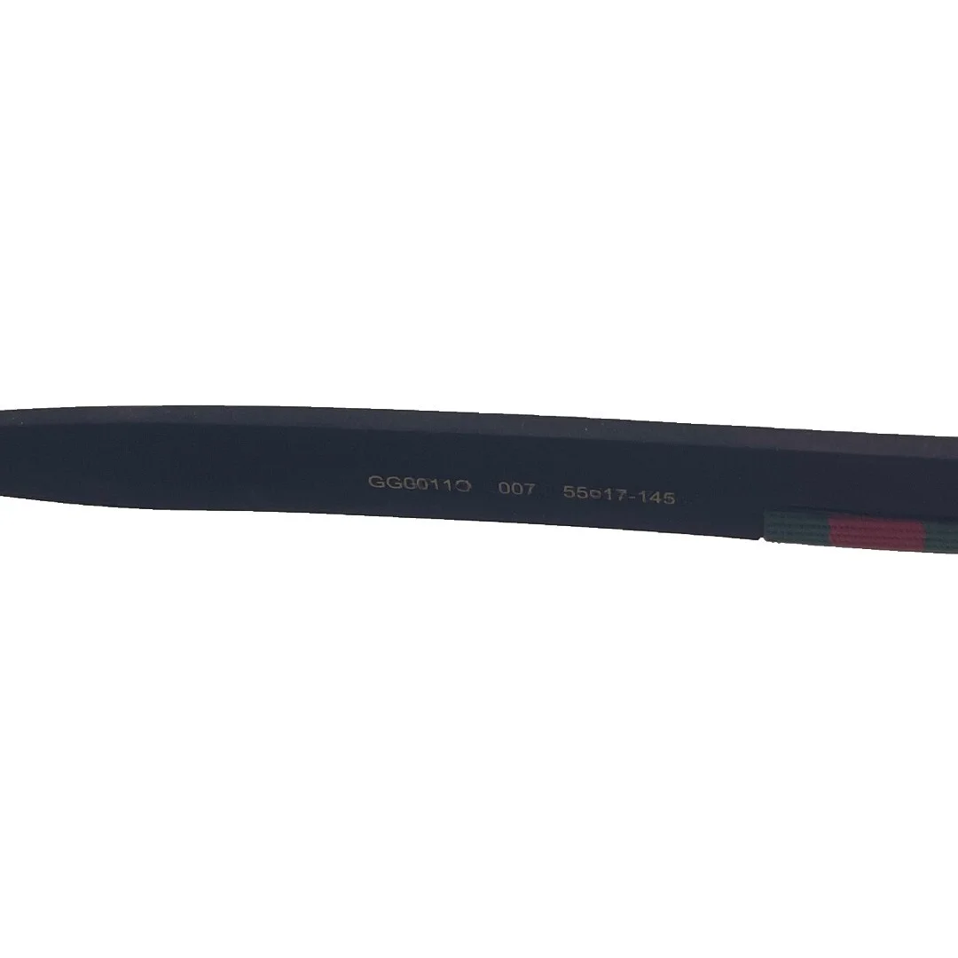 Gucci GG0011O Transparent Grey / Black Eyeglasses Frames 55mm 17mm 145mm 3