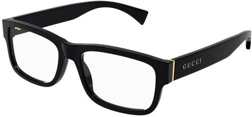 Gucci GG1141O 001 Eyeglasses Frames Unisex Black Clear 56mm Authentic