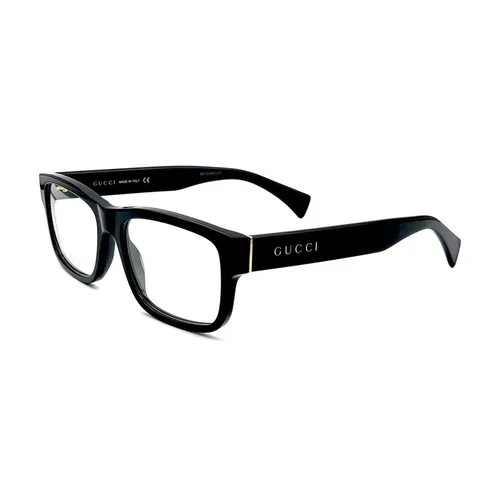 Gucci GG1141O 001 Eyeglasses Frames Unisex Black Clear 56mm Authentic 2