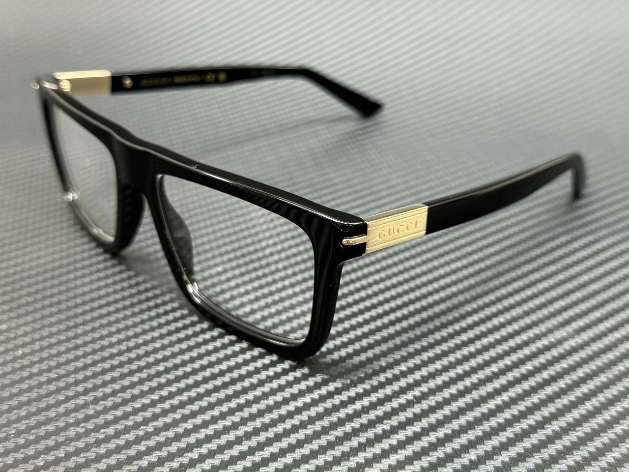 GUCCI GG1504O 005 Black Gold Men