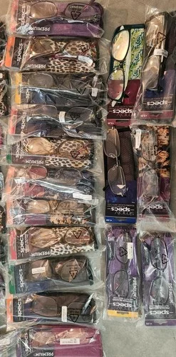 Lot of 40 Foster Grant Reading Glasses w/Case +1.50 to +3.25 Men/Women 3