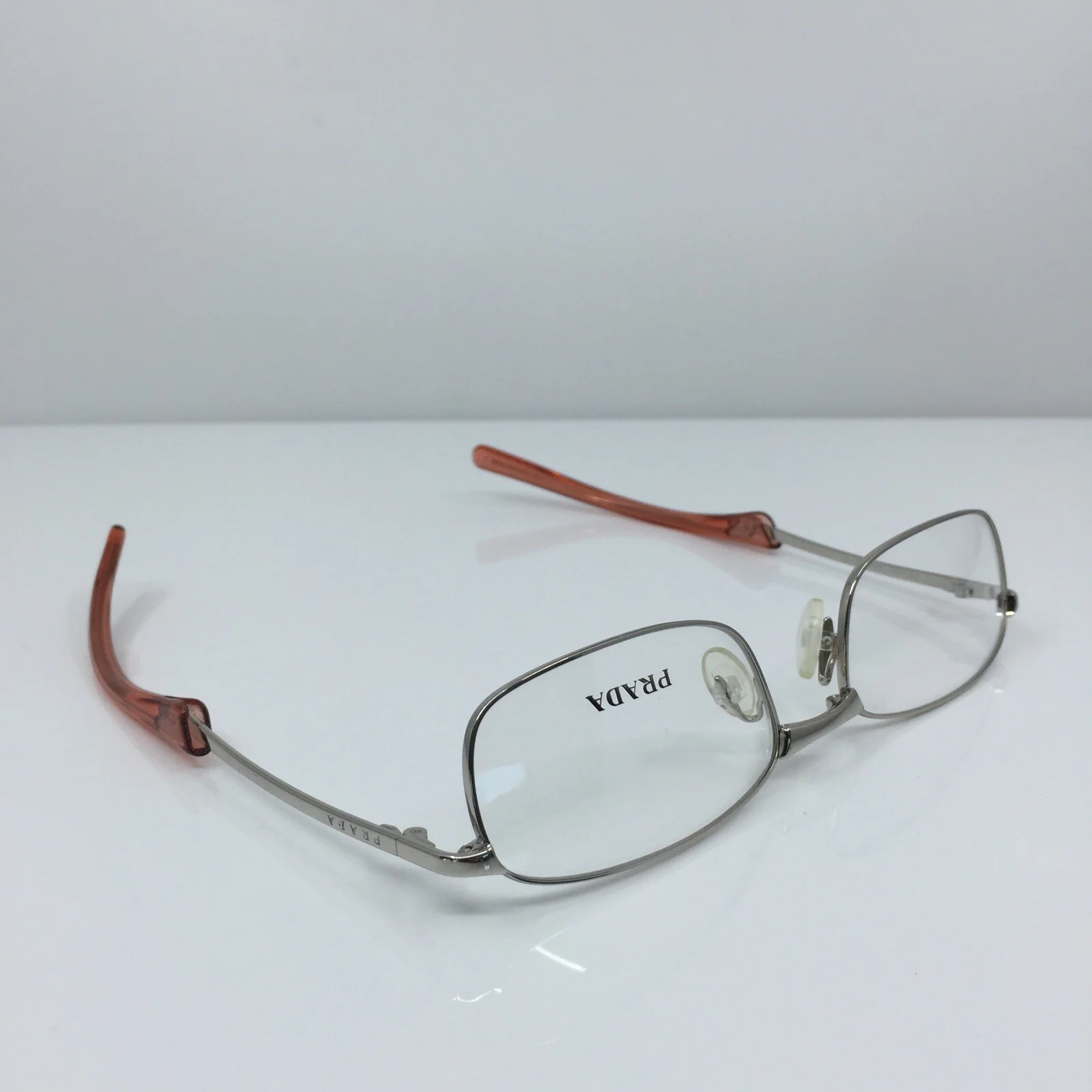 New Authentic Prada VPR 75C EYEGLASSES Folding C. 5AK-2H1 Shiny Gold 53-17-135mm 2