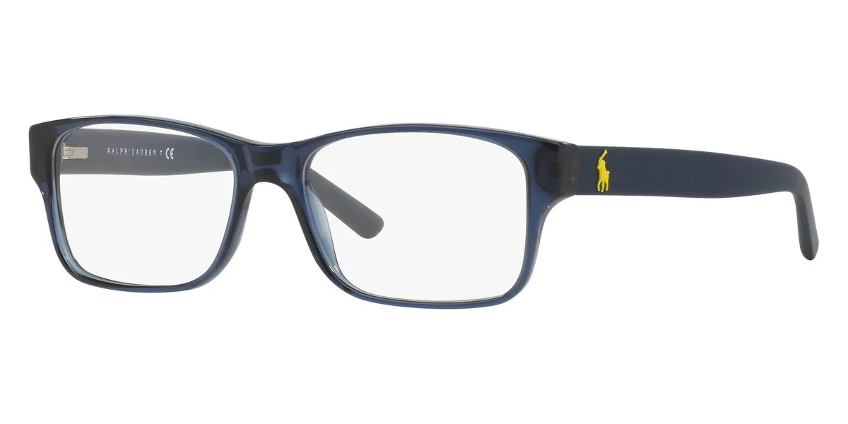 New Polo Ralph Lauren Men Rectangle Eyeglasses PH2117 5470 Transparent Blue 54mm