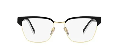 Prada PR 65YV 18A1O1 Black Metal Irregular Eyeglasses 53mm 2