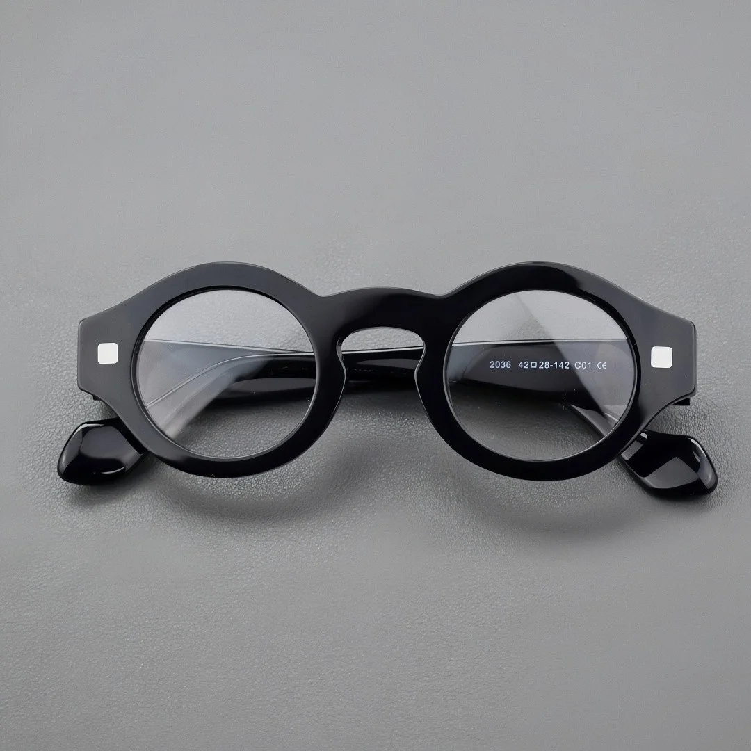 Retro Thick Acetate Eyeglasses Frames Full Rim Reading glasses Fashion Men Women 4