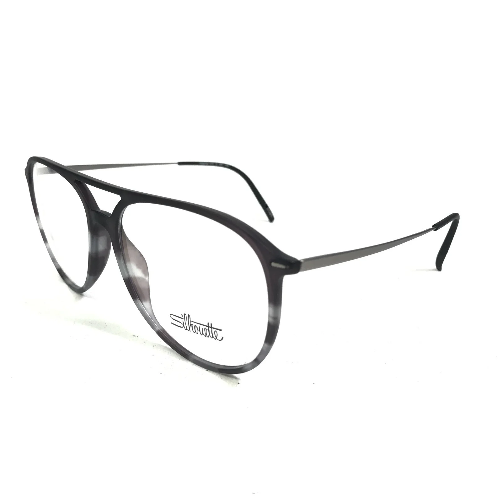 Silhouette Eyeglasses Frames Kitzbuhel 8175 75 7620 1:1RX Black Grey 55-16-125 4