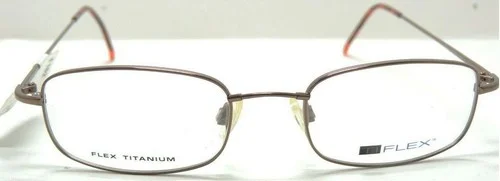 Tech Flex Titanium 1503 Brown Mens Eyeglass Frames 51-19-145