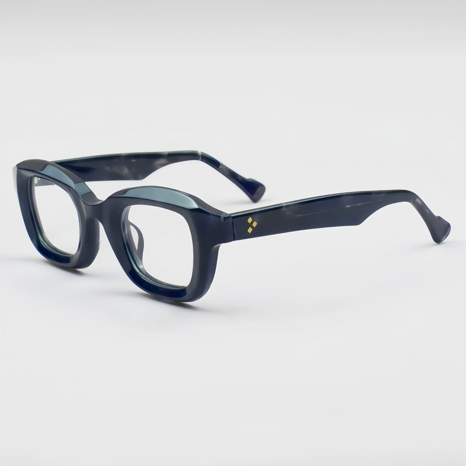Thick Acetate Square Reading Eyeglasses Frames Fashion Men Women Retro Glasses