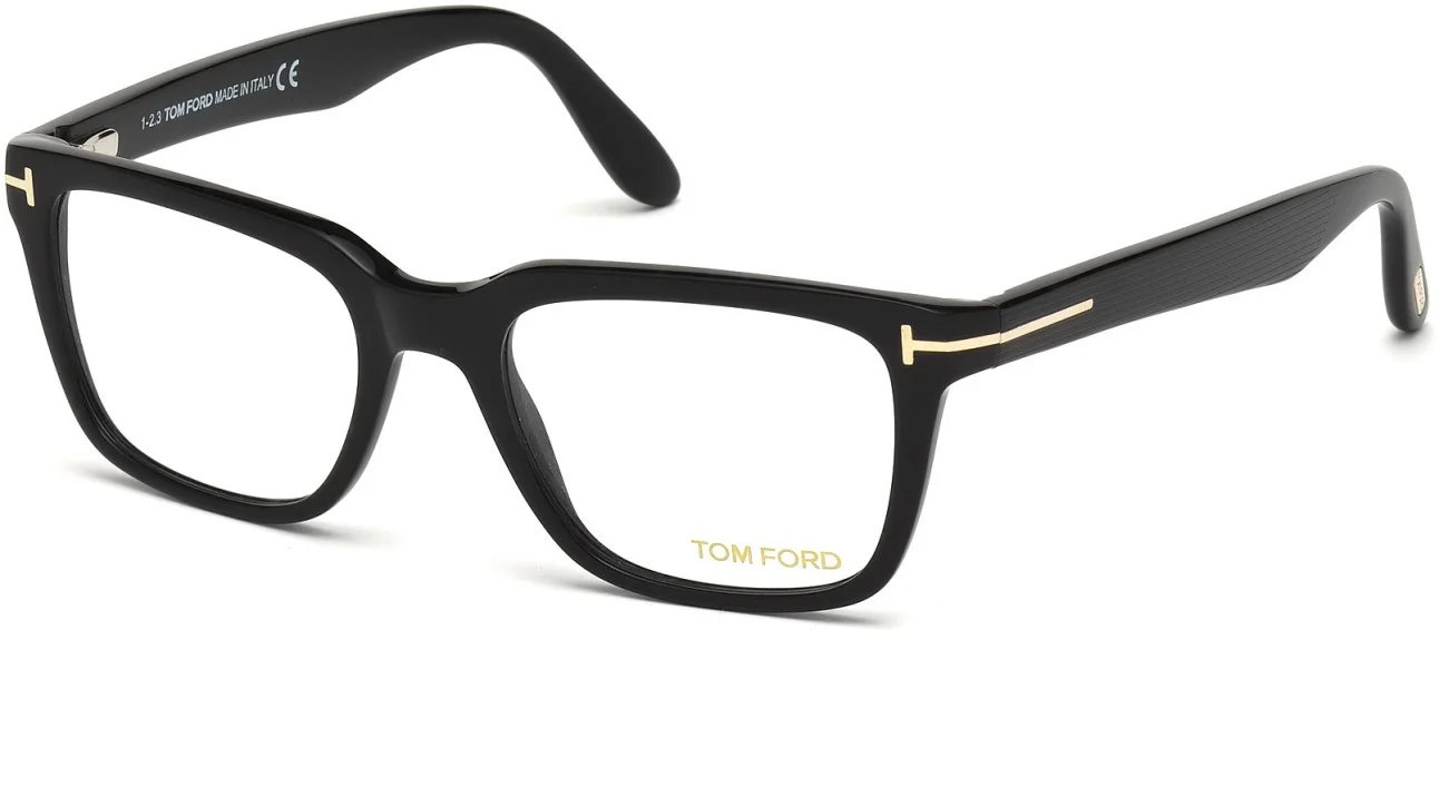Tom Ford FT5304 001 Shiny Black Clear Lens Plastic 54 mm Men 2