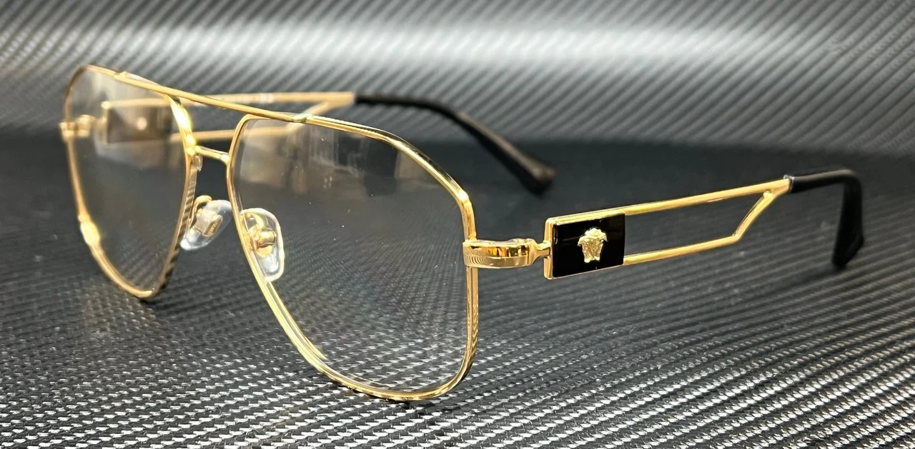 VERSACE VE1287 1002 Shiny Gold Men